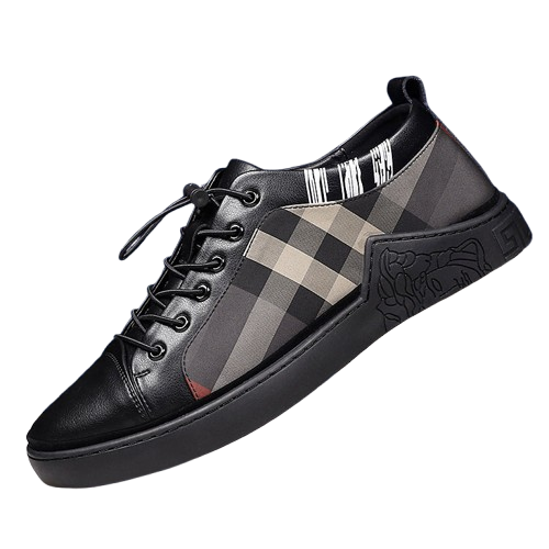 Breathable Check Cloth Board Shoes Youth Casual Shoes Men